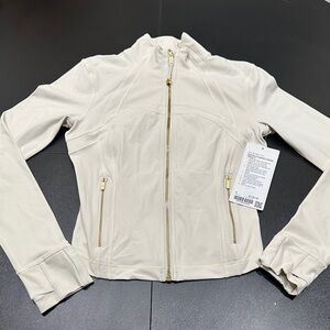 Lululemon Athletica Crop NULU Jacket with Gold Zippers